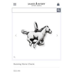James Avery Running Horse Charm